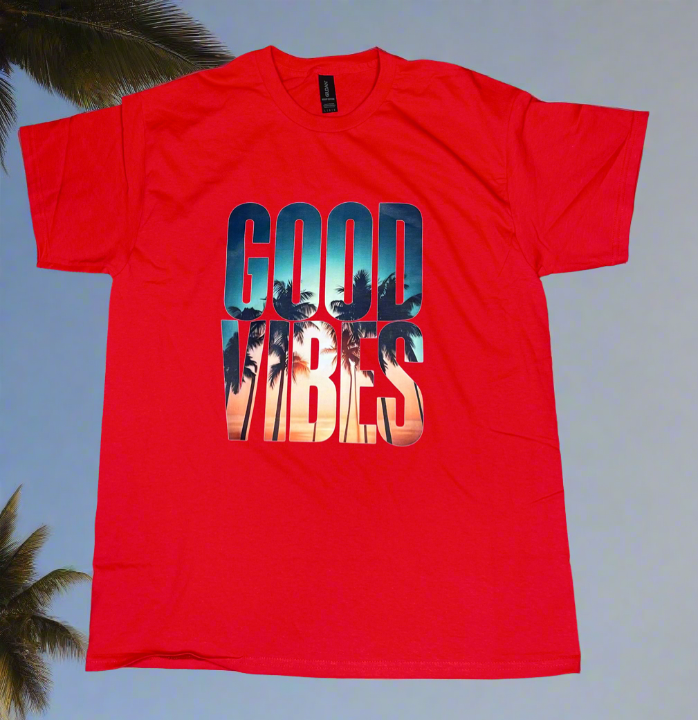 Good Vibes Palm Tee