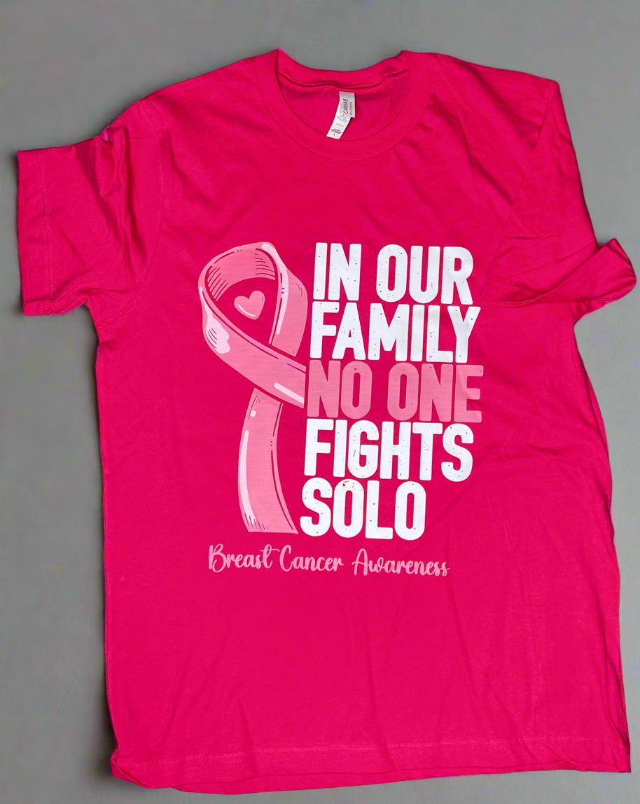 No one fights solo tee